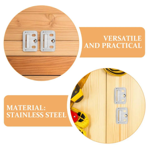 100 Pack Stainless Steel Wall Panel Clips For Home And Office Makes Renovations A Breeze No Sweat Installs on wooden panels.