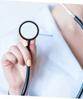 Healthcare professional holding Premium Stethoscope Replacement Diaphragm Assembly Ring With Spot On Acoustic Membrane.