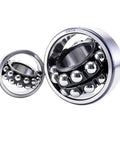 Pro Level 1306 Double Row Self Aligning Ball Bearings 30Mm By 72Mm By 19Mm Hardened Chrome Steel Caged Design side view