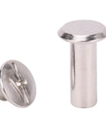 Flat Round Head Rivet Bolt Set Durable Installation Kit For Scrapbooking And Craft Lovers 50 Pairs M5 Rivet Nuts Easy Install