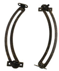 Front view of Bronze 7 Inch Spring Lid Support Hinge With Screws Left And Right Hand Adjustable Folding Metal Brace Hinges