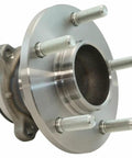 Rear Wheel Hub Bearing Assembly Pair For Mazda 3 2004-2013 showing the metal hub with studs and central opening, ready for installation.