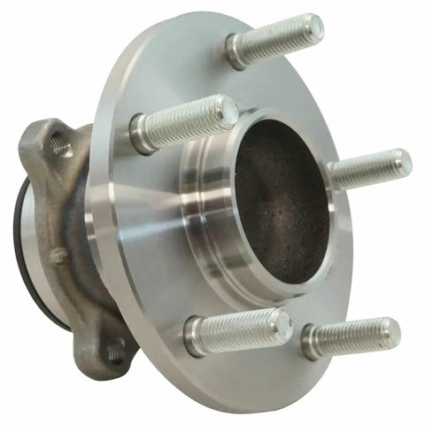 Rear Wheel Hub Bearing Assembly Pair For Mazda 3 2004-2013 showing the metal hub with studs and central opening, ready for installation.