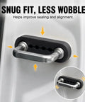 Close-up of Road Ready Car Door Latch Cover Pads Heavy Duty Silica Gel Shock Absorbers improving sealing and alignment.