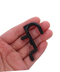 150 Pc Plastic Pegboard Hooks Set For Workshop And Garage No Tools Needed Pro Grade Easy Wall Mount Hooks For Tools Wrenches Tableware And More Durable Black Pegboard Accessories For Stable Flexible Storage, black plastic hook in hand