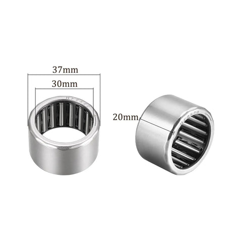 Rock Solid One Way Needle Roller Bearing For Transmission 30X37X20MM Chrome Steel Clutch Kit with thin walled design and nylon cage.
