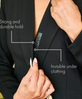 Double Sided Clothing Tape For All Day Hold Keeps Dresses Tops And Blouses In Place Clear Skin Safe Dress Tape applied on jacket