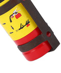 Legit Mini Fire Extinguisher Toy For Rc Cars Featuring A Dope Lifelike Design. Miniature red and yellow fire extinguisher with black mount.