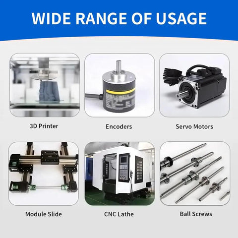 Wide range of usage including 3D printer, encoders, servo motors, module slide, CNC lathe, suitable for Beefy 16mm To 16mm Rigid Clamp On Shaft Coupling