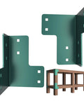 Heavy Duty Workbench Bracket Kit 8 Pack 4mm Steel Corner Brackets For 2x4 Lumber Rust Resistant Powder Coated Easy DIY Assembly