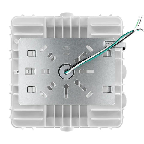 LED Canopy Light With Three Wattage Settings Dope Bright 63W 45W 30W Selectable fixture base with wiring visible