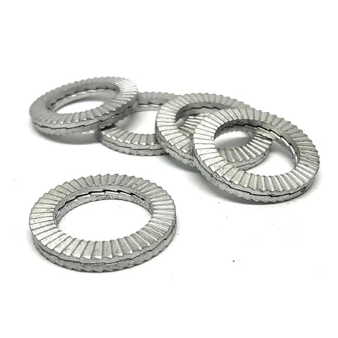Pro Grade Copper Wedge Lock Washers For M8 M10 M12 M16 M20 Heavy Duty Self Locking Nut Bolts Rust Resistant Industrial Hardware Kit, close-up view.
