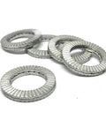 Bulletproof M16 Wedge Lock Washers 20 Piece Set Heavy Duty Anti Shake Locking Plates Premium Steel Hardware for secure fastening.