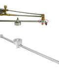 Circle Cutter Guide for Torch and Plasma Cutting, Stainless Steel Roller Guide With 50cm Rail shown with 100cm circle scale.