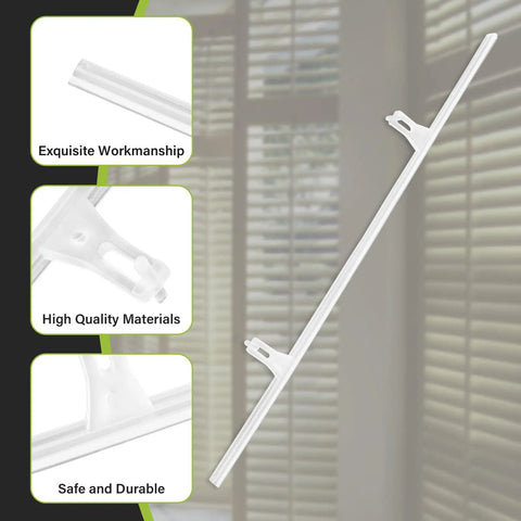 Solid As A Rock Shutter Repair Slider Connectors Set Of Ten With Smooth Glide Fit For Hunter Douglas Polysatin And Summerwind Shutters showing durable PP plastic slider design.