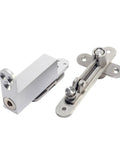 Heavy Duty Concealed 360 Degree Hydraulic 3 Way Door Closer With Smooth Automatic Return And Zero Hassle Flush Installation For Pro Grade Home Interior Hardware, aluminum finish
