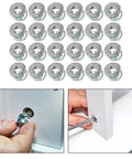 Dead Tight Zinc Alloy Cam Lock Nuts For Cabinets And Drawers Heavy Duty Furniture Connector Fasteners Pack of 24 pieces on display.