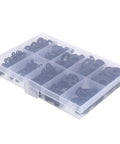 Ultimate Nylon Flat Washers Assortment Kit 500 Pieces For Metric Screws And Bolts M2 To M10 With Insulating Nylon Gaskets And Tough Pro Grade Storage Box Great For DIY Projects And Heavy Use In Shop Or Home Garage, clear organizer case