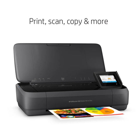OfficeJet 250 Wireless Mobile Printer Scanner Copier With Battery Included All In One On The Go Portable Printer