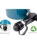 Heavy Hitter Zero Hassle Electric Hydraulic Rebar Shear And Cable Crimping Pliers showing 360 degree swivel connector for flexibility.