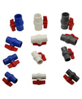 Top Shelf White UPVC Ball Valve With Forty Millimeter Inner Diameter For Quick Plumbing Pipe Switch Swap And Tight Glued Joint Fits That Give You Hella Smooth Flow And Stay Dead Tight Against Leaks For Your Everyday Home Fix Up Tasks in various colors and designs.