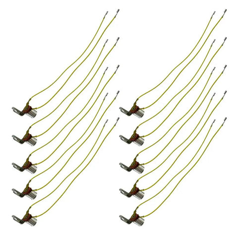Dead Simple Hookup E10 Socket Kit With Six Inch Wire Leads And Attached Brackets For Miniature Screw Base Light Bulbs Killer 10 Pack