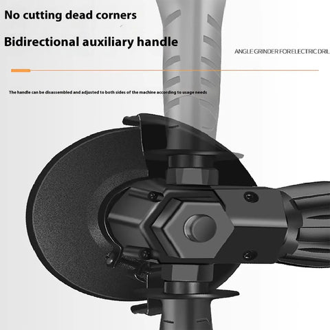 Badass Drill To Angle Grinder Adapter That Swaps Your Standard Hand Drill Into A Heavy Duty Rotary Polisher And Quick Cut Tool For Top Shelf Grind Every Weekend showing the bidirectional auxiliary handle.