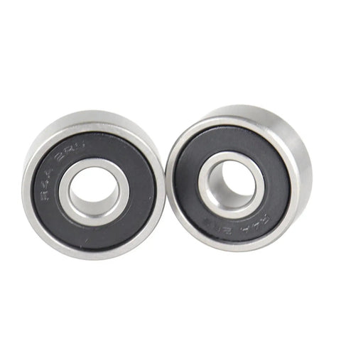 10 Pack R4A Miniature Ball Bearings Double Rubber Seal ABEC Fast Spin Z3 Precision Hardware For Power Tools And Household Motors close-up view of two units