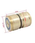 Waterproof Roller Guide Assembly With Bearing Pulley For EDM Wire Cutting Machines High Precision Roller Parts Kit, brass dimensions