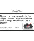 Fikowjs Tips for purchasing parts, showing recommendation for old part number Z-123 for accuracy.