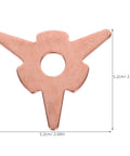 Rose gold piece from Auto Dent Puller Rings Kit 50 Count Iron Construction With Multifunctional Design For Easy Sheet Metal Repair