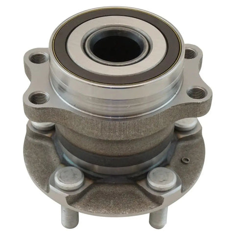 Fresh Wheel Bearing And Hub Assembly Kit Fits 2016 Through 2018 Subaru Crosstrek Front Rear Four Piece Set close-up view of hub with steel components
