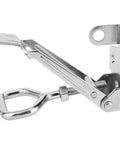 Over Center Latches With Adjustable Triangular Clamp, Tough As Nails Stainless Steel Toggle Latches for Doors, side view