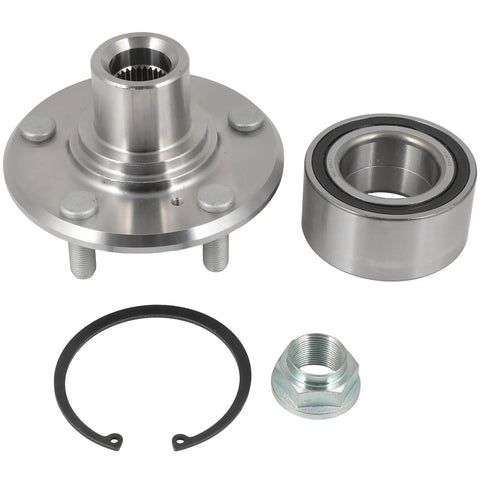 Wheel Bearing Hub Assembly Pair 510086 includes two hubs, bearing, clip, and nut; heavy-duty replacement for smoother steering feel.
