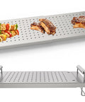 Adjustable Griddle Warming And Cooling Rack For 17 22 28 36 Inch Griddles Universal Stainless Steel Warming Tray with food