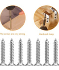 Tough As Nails Number 8 By 1 Inch 304 Stainless Steel Wood Screws 100 Piece Pack flat head screws in use for strong fastening