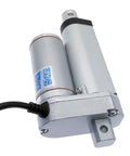 Top Rated DC 12 Volt Linear Actuator Featuring Variable Stroke Length And Rust Resistant Components For Low Effort Window Opener Swaps That Operate Quietly And Last A Damn Long Time, showing motor housing and connection.