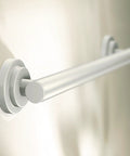 24 Inch Stainless Steel Bathroom Grab Bar In Brushed Nickel, Heavy Duty Safety Bar With Comfort Grip Pad, wall mounted