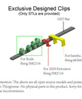 3D printed clips for Double LED Light Bar Kit For 3D Printer Enclosures 5W Each 6000K White Light USB Powered