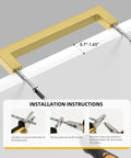 Brushed Brass Cabinet Drawer Pulls Six And One Quarter Inch Center For Kitchen Cabinets And Doors installation guide