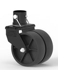 2000 Lb Dual 6 Inch Trailer Jack Swivel Caster With Pin For 2 Inch Tubes Wheel Replacement For Boat And Utility Trailers Stable Lift And Easy Mobility With Durable PP Wheels For All Weather Use