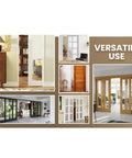Versatile use of Pocket Door Bottom Guide Jamb Mounted Universal Fit White One Pair For Sliding Doors Easy Install