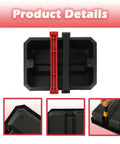 Premium 22 Inch Packout Tool Tray Compatible With Milwaukee Tool Boxes, black with red handles, designed for tool organization.