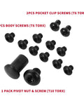 Top Shelf Titanium Replacement Screws And Pivot Shaft Kit For Benchmade Bugout 535 533 537 Folding Knives 13 piece kit with screws and pivot nut