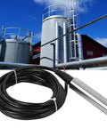 Liquid Level Transmitter With Submersible Sensor, 0-5 Meters Range, 4-20mA Output, 24VDC Water Level Detector in industrial setting
