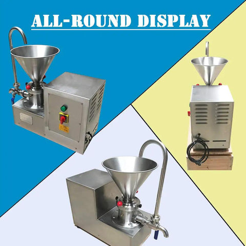 All-round display of Heavy Duty Pro Grade Commercial Split Peanut Butter Maker Grinder Stainless Steel Colloid Mill