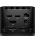Solid Thunderbolt G4 Dock Station With 120W Power Delivery And 4K Display Support showing multiple ports on the back view.