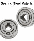 Tough As Nails Bearing Steel V Groove Drive Roller Runs Super Slick For Mig Mag Welders durable 0.6 and 0.8 mm size.