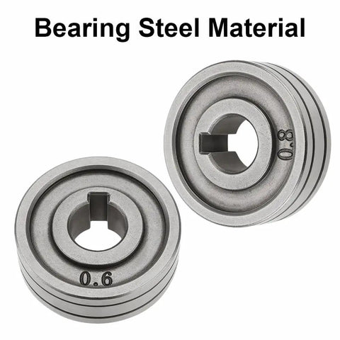 Tough As Nails Bearing Steel V Groove Drive Roller Runs Super Slick For Mig Mag Welders durable 0.6 and 0.8 mm size.