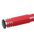 Straight Up Reliable Tungsten Steel Model Scriber With Seven Ultra Fine Blades For Slick Line Cutting Scale Kits Bonsai Trimming And Hella Detailed Hobby Crafts red aluminum handle close-up.